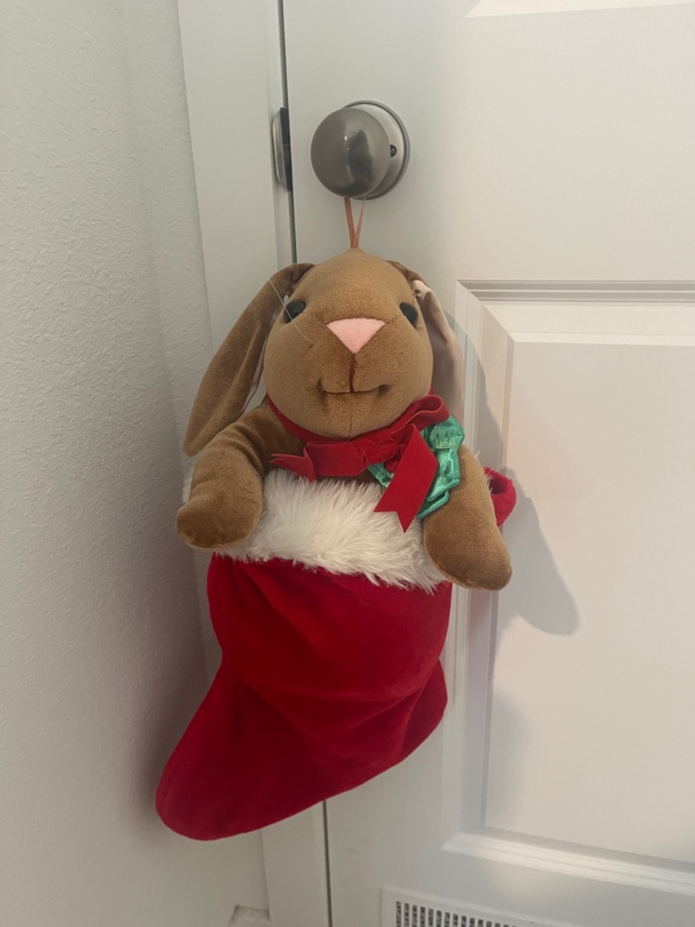 Vintage Christmas Velveteen Rabbit - Picture 1 of 17